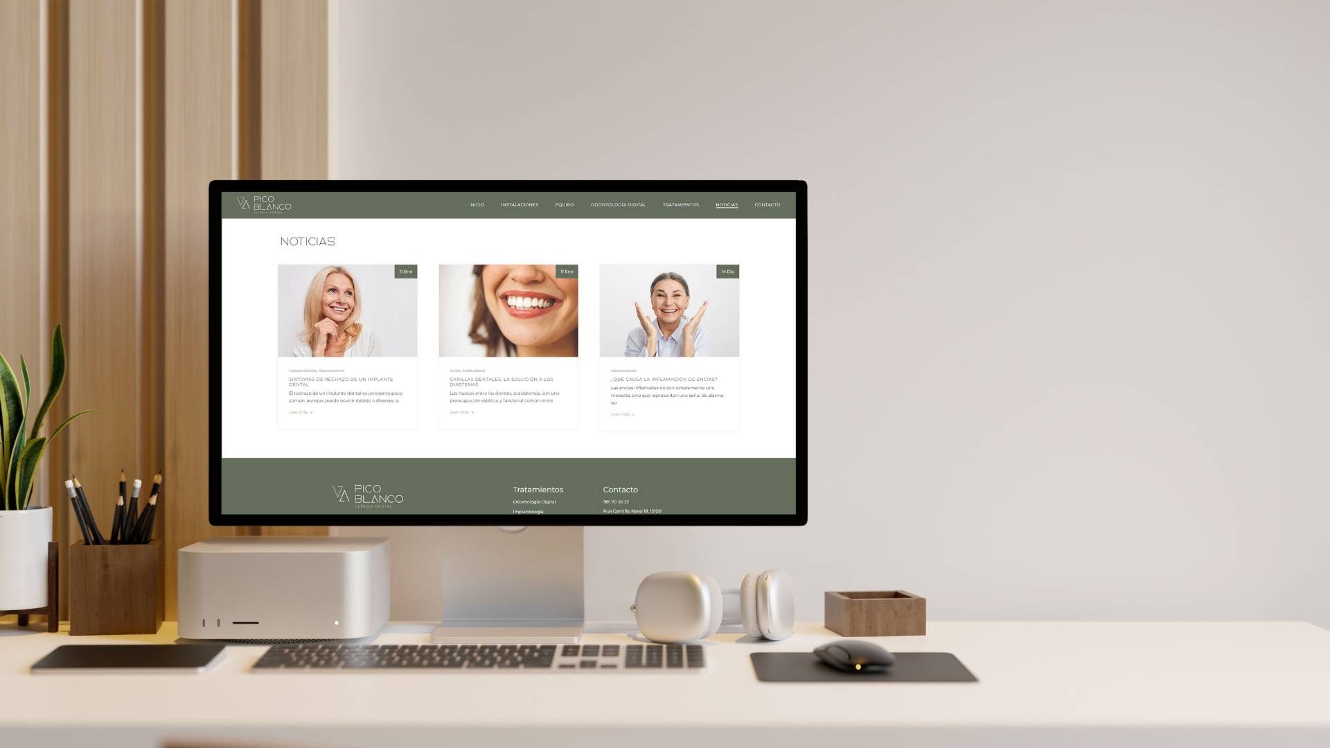 Anuncio clinica dental picoblanco diseño web cloinica dental agencia de marketing de medicos